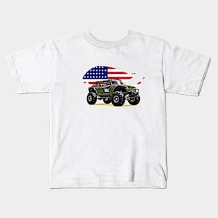 Jeep Offroad USA Print Kids T-Shirt